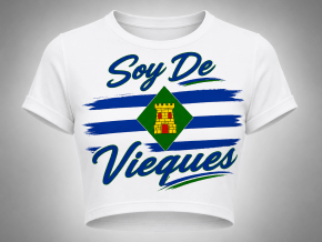 Soy De Vieques Women Crop Top
